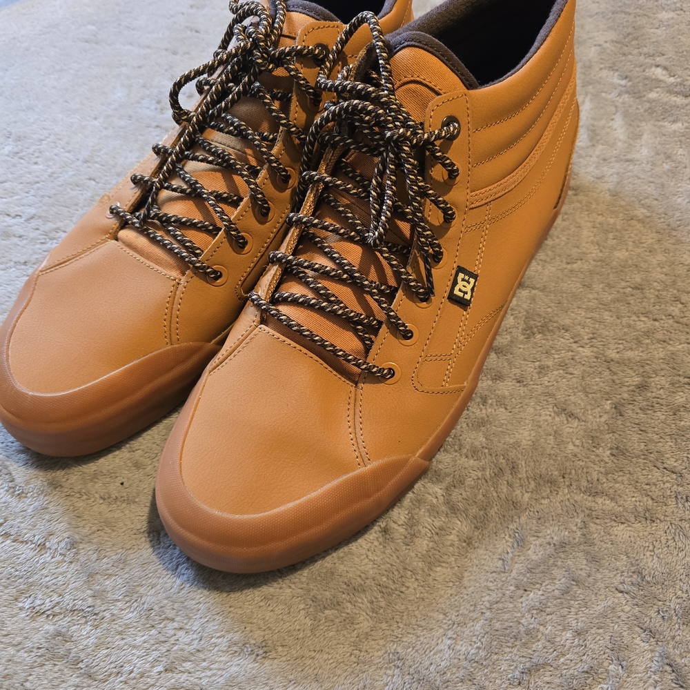 DC Men's Tan High-Top Sneakers New